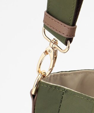 LA BAGAGERIE 【MONICA】ナイロン2WAYトートバッグ Sサイズ カーキ