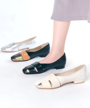 Dominic3 レザー グルカパンプス ブラック