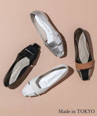 Dominic3 レザー グルカパンプス ブラック