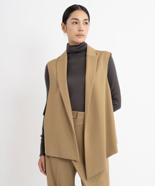 23区 S 【エステータ】シルクリブ タートルニット グレー系