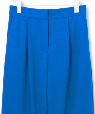 ICB 【洗える】 ウォッシャブルウールジャージー ワイドパンツ サファイア系