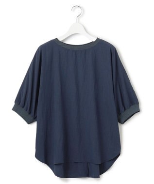 J.PRESS YORK STREET 【WOMEN】ワッシャードルマン ブラウス ネイビー系