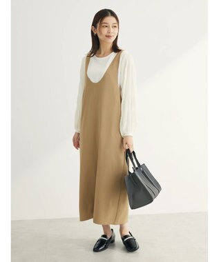 Green Parks 前後２ｗａｙハイスペックジャンパースカート Beige