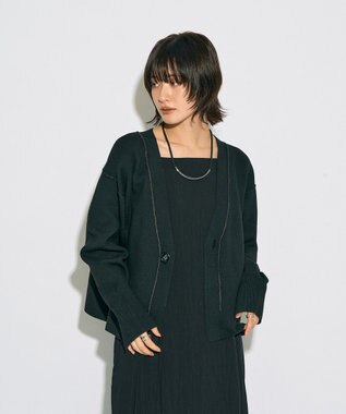 YECCA VECCA 【archive】リバーシブルカーディガン Brown