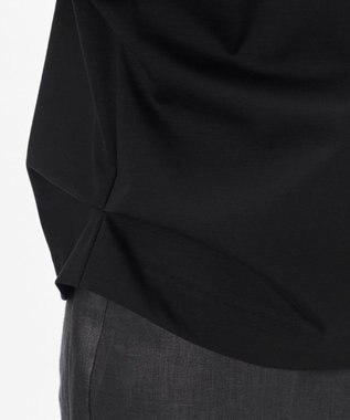 23区 L 【エステータ】トリアセファインジャージー アシンメトリーハイネック カットソー ブラック系