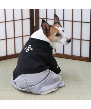 PET PARADISE ペットパラダイス 金糸紋付き袴 小型犬 黒