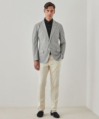 GOTAIRIKU 2年連続売上NO1【吸水速乾/ウォッシャブル/ストレッチ】ノルマンディーリネン カーディガンジャケット(25年モデル) ライトグレー