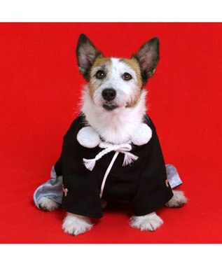 PET PARADISE ペットパラダイス 金糸紋付き袴 小型犬 黒