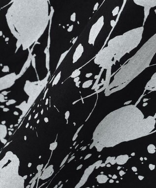 23区 S 【エステータ】ピグメントプリント ワンピース ブラックxホワイト