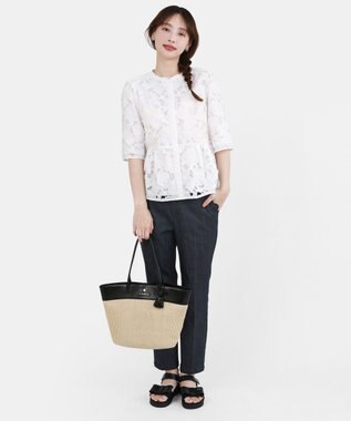 TOCCA 【A4サイズ対応】COLOR of AUBE BASKET かごバッグ ブラック