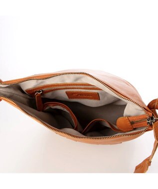 UNBILLION アトランタ ATLANTA / 牛革メッシュバケツショルダー キャメル