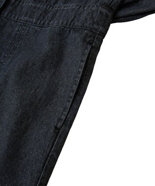 Green Parks ■ＥＳＣＡＲ　ボリュームスリーブデニムワンピース Black