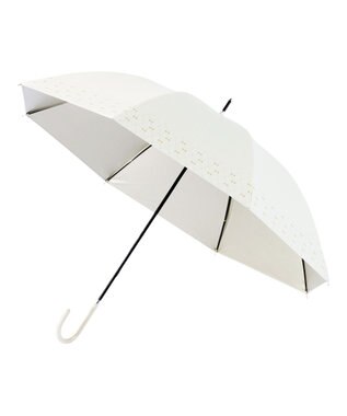 MOONBAT estaa 晴雨兼用 長傘 リボンプリント 日傘 遮光 遮熱 UV