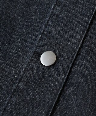 Green Parks ■ＥＳＣＡＲ　ボリュームスリーブデニムワンピース Black