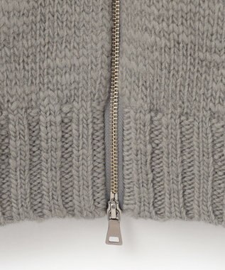 J.PRESS MEN ローゲージスラブ カウチンセーター ライトグレー系