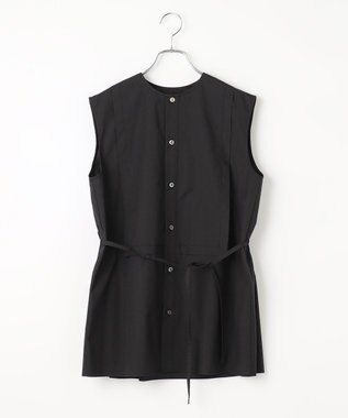 #Newans 【ANSWER for モダンベーシック】ビブヨークデザインブラウス ブラック系