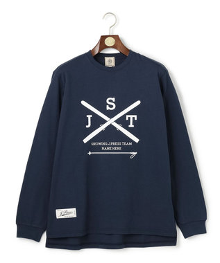 J.PRESS MEN 【NYUZELESS】SKI プリント ロングスリーブ Tシャツ