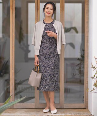 J.PRESS LADIES 【3点セット・A4サイズ収納可】マトリョーシカ トート バッグ グレー系