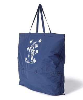 Chacott フラワー2Way衣装バッグ ネイビー