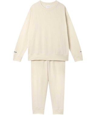 une nana cool 【綿混】あくびのお嬢さんのなめらか裏毛プルオーバー ベージュ