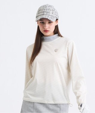 【WOMEN】エアリージャージストレッチプルオーバー フェイクレイヤード