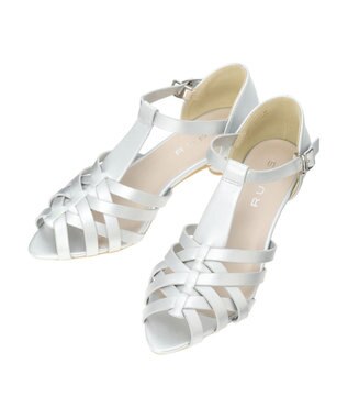 Green Parks ＲＵＰＩＳ．メッシュＴストラップグルカサンダル Silver