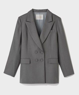 GRACE CONTINENTAL サイドベンツジャケット グレー