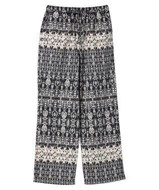 AMERICAN HOLIC パネルプリントリラックスパンツ Charcoal Gray