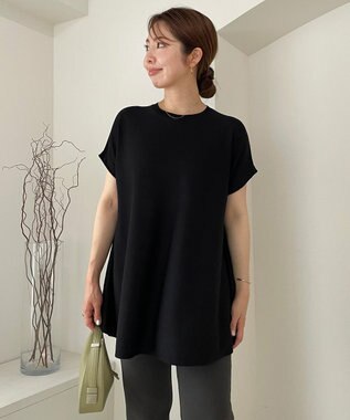 UNFILO スゴ機能 フレアニット ブラック