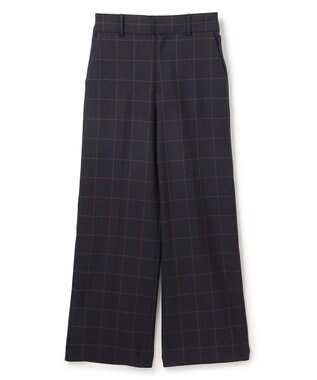 UNFILO 【ウエストゴム/14サイズ展開】beauty warm pants ワイド ウィンドーペン