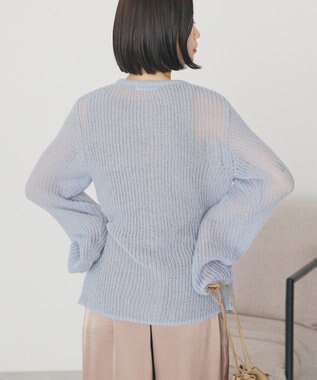 AMERICAN HOLIC 甘編みキャミカーディガンセット Sax