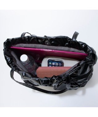 UNBILLION カシュカシュ cachecache / シャーリングトートバッグ ブラック