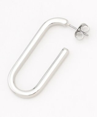 ANY 【WEB限定】オーバルピアス（両耳用） シルバー