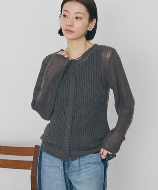 AMERICAN HOLIC 甘編みキャミカーディガンセット Charcoal Gray