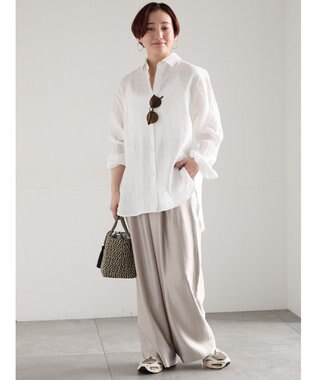 Te chichi フレンチリネンシャツ オフホワイト