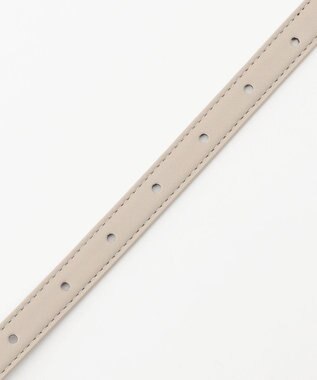 ANY SIS メタルポイントバックル ベルト ベージュ