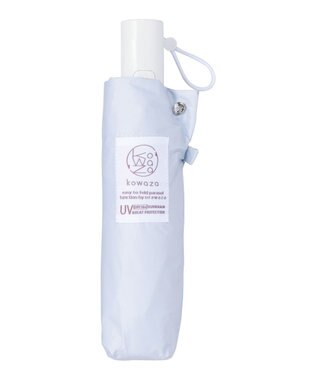 MOONBAT 【遮光100％/自動開閉】 晴雨兼用 折りたたみ傘 コンパクト kowaza コワザ 無地 ライトグレー