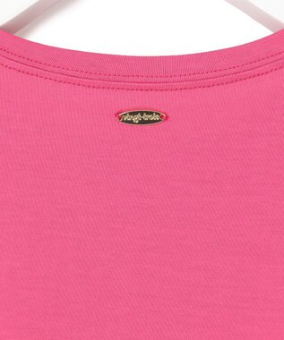 23区 【洗える】ハイエンド クルーネック Tシャツ マゼンタ系