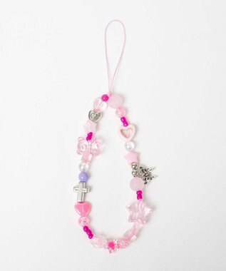 WEGO ビーズストラップキーホルダーD 柄1