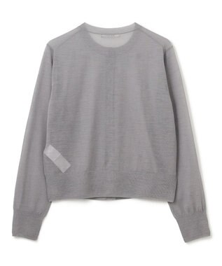BEIGE， 【洗える・Oggi 10月号掲載】CADDO / シアーウールカーディガン Md.Gray