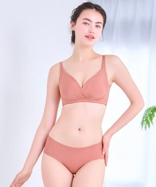 BRADELIS New York 【BRADELIS FIT】シームレスビキニ 360度方向によく伸びてフィット感抜群 テラコッタ