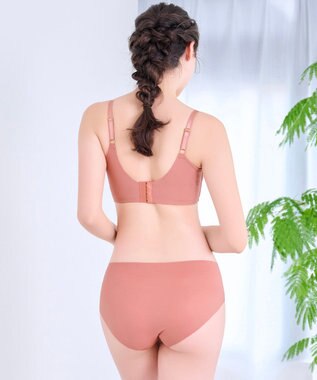 BRADELIS New York 【BRADELIS FIT】シームレスビキニ 360度方向によく伸びてフィット感抜群 テラコッタ