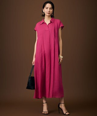 自由区 【WEB限定カラーあり】シアーラミーローンスキッパーシャツ ワンピース