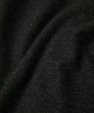 YECCA VECCA ニット切替メルトンVネックカーディガン Charcoal Gray
