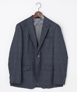 JOSEPH ABBOUD 【キングサイズ・通気性/清涼/軽量/ストレッチ】クールピケストレッチジャケット ネイビー系3