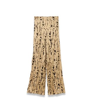 JOSEPH プリントクリンクル　トラウザーズ Powder Cocoa