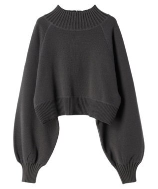 Green Parks ＫＢＦ２ｗａｙクロップドスウェットライクプルオーバー Charcoal Gray