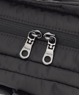 Y'SACCS ドローストリング コンビカラーショルダー mini ダークグレー