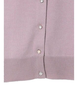 earth music&ecology いろいろ釦クルーネックカーディガン Lavender