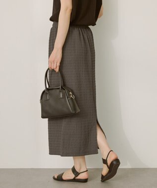 AMERICAN HOLIC シャーリングナロースカート Charcoal Gray